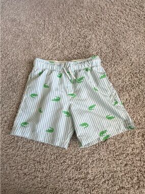 Cat & Jack White Mesh Lined Swim Shorts